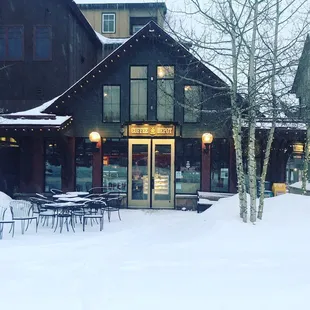 outside