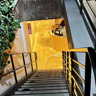 Looking down!