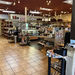 the inside of a coffee shop