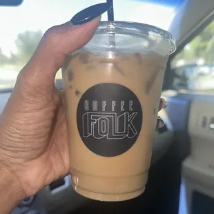 Burt sugar latte iced