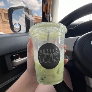 Iced Matcha Honey Latte