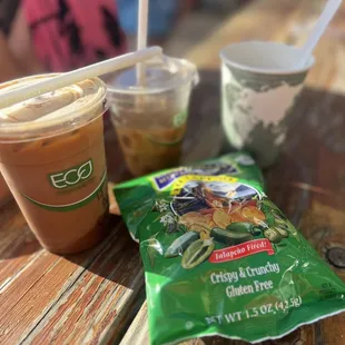 Mocha with dark chocolate  Coconut Latte