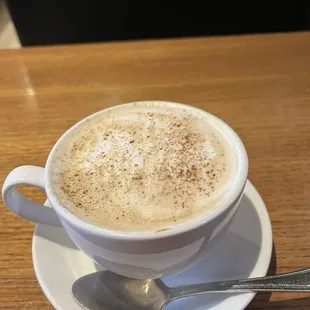 Raspberry Amaretto latte with Almond milk