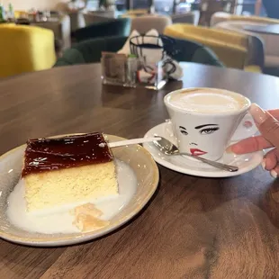 Cappuccino and tres leche