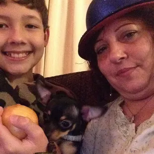 Me and grandson The Coffee Shop