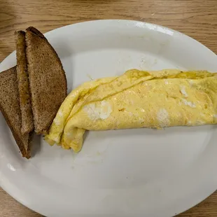 Omelet and toast at the Coffee House Diner, Statesville