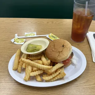 Cheeseburger and Fries
