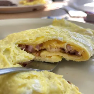 Inside Ham Omelette