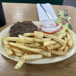 Great Hamburger and Fries
