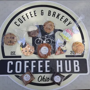 Cookies options as well as gluten free options!