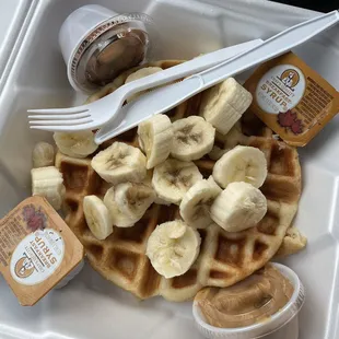 Protein waffle to go!