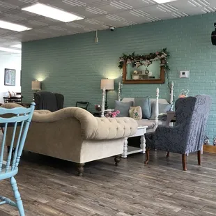 Indoor seating area