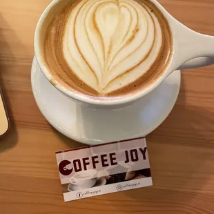 Latte with almond milk