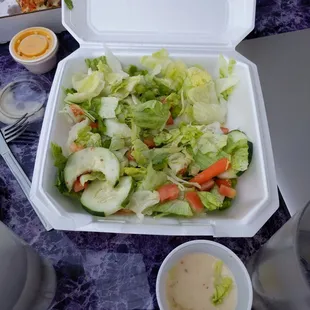 Garden salad was very disappointing.