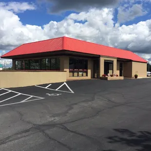 the outside of the building