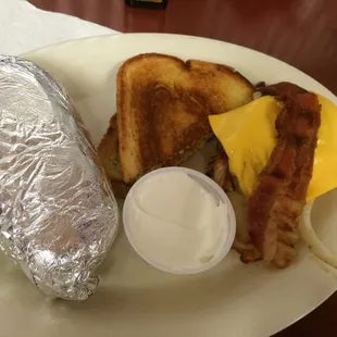 Chicken breast with baked potato