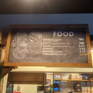 Food menu