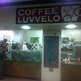 a man standing in front of a counter