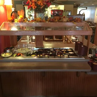 Soup and salad bar.