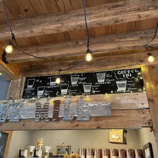 Loved all the chalk art! And my dad really appreciated this visual explanation of the different espresso drinks.