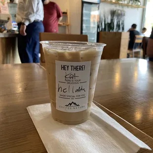 Iced Hazelnut Latte