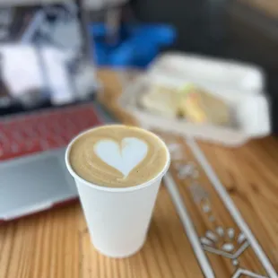 Yummy burrito and good coffee