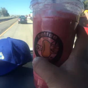 So cal traffic and so cal coffee nut smoothie! Can&apos;t get better!