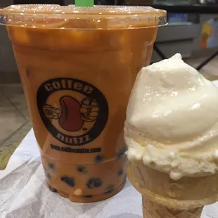 Free vanilla cone when you check in ... Not bad!
