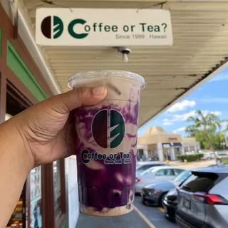 Milk Tea with Ube Wall