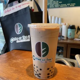 a cup of iced coffee