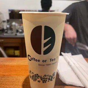 vanilla milk tea