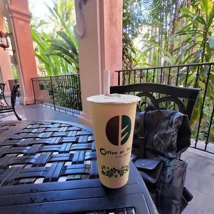 Enjoying my Boba tea this afternoon