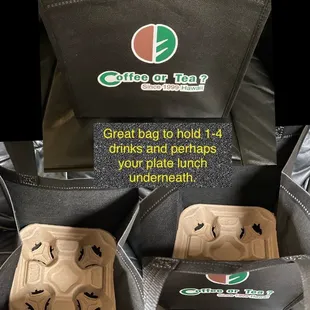 Easier to carry your drinks in the bag lol than the holding the carton!
