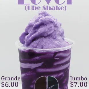 Ube Shake with Ube Wall