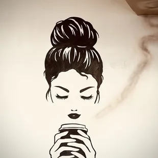 Wall art at Coffee Origin.