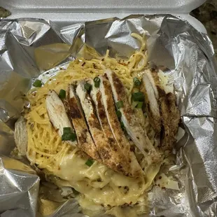 Monica angel hair pasta with chicken