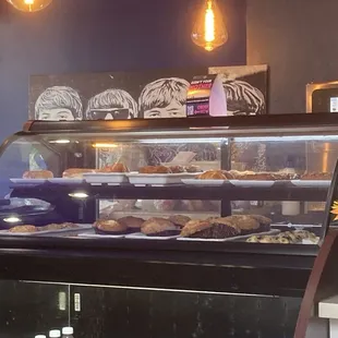 Typical counter of good pastries