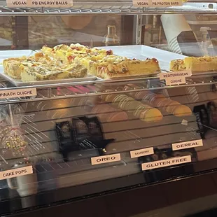 Bakery case on the side, the one up front was empty