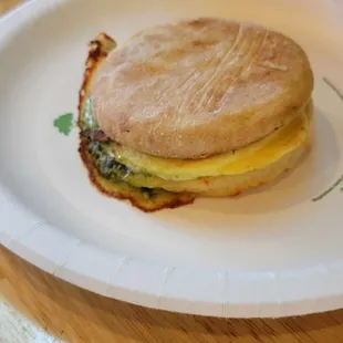 Pesto egg and cheese