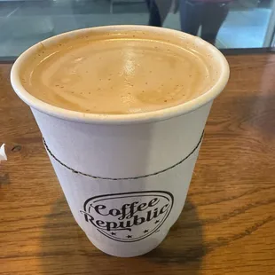 Nutty Truffle hot latte.