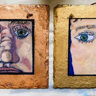 Sample slate roof-tiles