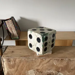 Bonus marble dice.  (not for hanging on rear-view mirrors)