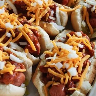 All Beef .25 lb Hot Dogs with the Works!