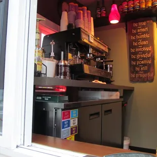 a view of the coffee shop