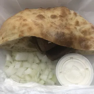 Small Portion cevapi sandwich