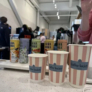Sizes of cups