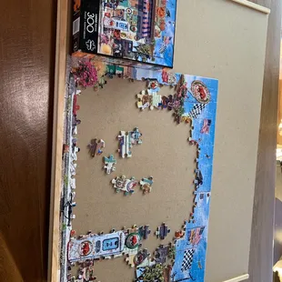 Puzzle of a gas station I worked on at the coffee shop.