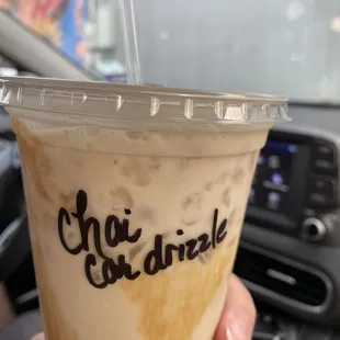 Amazing chai with caramel