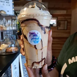 Caramel Mocha frappe