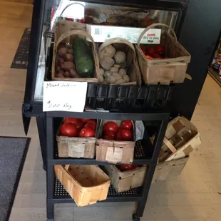 a variety of fruits and vegetables